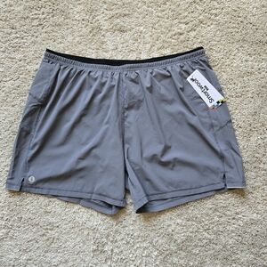 Smartwool active lined sjorts gray drawstring mens XXL